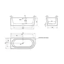 Ванна акрилова Knief Fresh Left 180x80 (0100033/010009106) (0100033_010009106)
