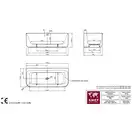 Ванна акрилова Knief Tidy 180x80 (0100042/010009106) (0100042_010009106)