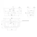 Ванна акрилова Knief Wall CL 180x80 (0100077CL / 010009106) (0100077CL_010009106)