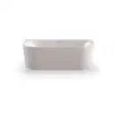 Ванна акрилова Knief Fresh Wall 180x80, Click-Clack з виливом, білий глянсовий (010023107/010009107) (010023107_010009107)