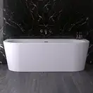 Ванна акрилова Knief Wall XS 165х75 з переливом Slot overflow, білий глянсовий (100255/010009106S) (0100255_010009106S)
