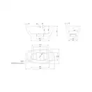 Ванна акрилова Knief Loom XS з щілинним переливом, 170x85, уніколор ebony mat (0100258EBWO / 010009106S) (0100258EBWO_010009106S)