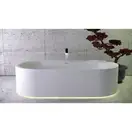 Ванна з штучного каменю Knief K-Stone Moon 190х90 окремостояча з інтегрованою LED підсвічуванням, WhiteMatt (060003001)