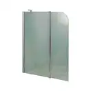 Штора на ванну Lidz Brama SS120x140L.CRM.FR стекло Frost 6 мм, левая (LBSS120140LCRMFR)