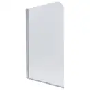 Штора на ванну Lidz Brama SS80x140L.CRM.FR стекло Frost 6 мм, левая (LBSS80140LCRMFR)