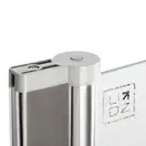 Штора на ванну Lidz Brama SS80x140L.CRM.FR стекло Frost 6 мм, левая (LBSS80140LCRMFR)