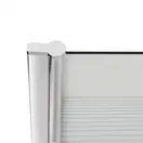 Штора на ванну Lidz Brama SS80x150L.CRM.L стекло Linie 6 мм, левая (LBSS80150LCRML)