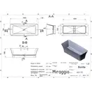 MIRAGGIO Bonita Ванна окремостояча, матова (0000266)