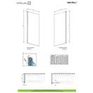 Шторка для ванни NES PNJ I 80 права, RADAWAY (10011080-01-01R)