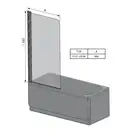 Шторка для ванни одноелементна CVS1-80 L Transparent, (7QL40100Z1) RAVAK