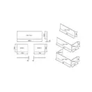 Панель City Slim бокова 80R, горіх Ravak Чехія (X000001067)