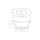 Ванна овальна Harmony 170x70, Roca (A24T443000)