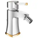 Смеситель для биде Grohe Grandera (цвет - хром/золото), с донным клапаном (23315IG0) фото 1 Aquada.com.ua
