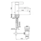 Смеситель для биде KOHLMAN DEXAME CHROME (QB130D)