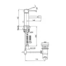 Смеситель для биде KOHLMAN AXIS CHROME (QB130N)