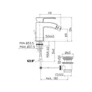 Смеситель для биде Paffoni Level (цвет - хром), с донным клапаном Clic-Clac (LES131KCR)