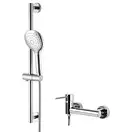Душовий гарнітур Corsan CHROME зі штангою (CMZ061MCH)