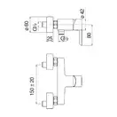 Змішувач для душу NOBILI ABC AB87130CR  Nobili