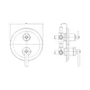 смеситель для душа и ванна скрытого монтажа Omnires Armance antique copper (AM5237ORB)