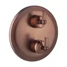 смеситель для душа и ванна скрытого монтажа Omnires Armance antique copper, с термостатом (AM5238/6ORB)