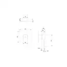 змішувач для душу Omnires Slide прихованого монтажу graphite (SL7745GR)