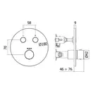 Paffoni Compact Box Термостат для душу, матове медове золото (CPT018HGSP)