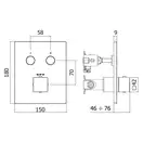 Paffoni Compact Box Термостат для душу, зовнішній, хром (CPT518CR)