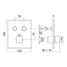 Paffoni Compact Box Термостат для душу, сталь (CPT518ST)
