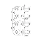 Paffoni Modular Box Термостат душ/ванна, матове золото (MDE019HGSP)