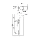 Смеситель для душа Paffoni Tilt (цвет - сталь) (TI168ST)