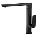 Смеситель для кухни Corsan TRINO BLACK MATT черный з подвижным носиком (CMB7121BL)