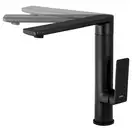Смеситель для кухни Corsan TRINO BLACK MATT черный з подвижным носиком (CMB7121BL)