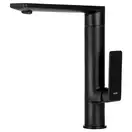 Смеситель для кухни Corsan TRINO BLACK MATT черный з подвижным носиком (CMB7121BL)
