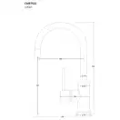 Смеситель для кухни Corsan LUGO BLACK MATT черный з подвижным носиком (CMB7522BL)