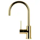 Смеситель для кухни Corsan LUGO GOLD золото з подвижным носиком (CMB7522GL)