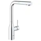 Змішувач для кухні Grohe Essence одноважільний з висувною лійкою, chrome (30504000)