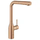 Змішувач для кухні Grohe Essence одноважільний з висувною лійкою, brushed warm sunset (30504DL0)