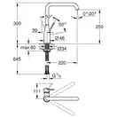 Змішувач для кухні Grohe Essence одноважільний, chrome (30505000)