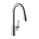 Змішувач для кухні Hansgrohe Focus M42-H220 2jet з висувним виливом, хром (71800000)
