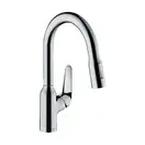 Змішувач для кухні Hansgrohe Focus M429-H180 з висувним виливом, хром (71801000)
