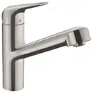 Кухонный смеситель 150, с вытяжным изливом, 1jet Hansgrohe Focus M42 (цвет - сталь) 71814800