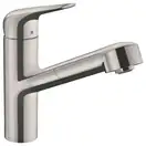 Кухонный смеситель 150, с вытяжным изливом, 1jet sBox Hansgrohe Focus M42 (цвет - сталь) 71829800