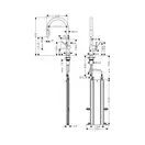 Hansgrohe Talis 210 Кухонний змішувач, хром (72803000)