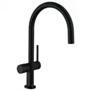 Кухонный смеситель 220, с запорным вентилем, 1jet Hansgrohe Talis M54 (цвет - чёрный матовый) 72805670