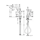 Hansgrohe Talis M54 270 Змішувач кухонний, чорний матовий (72808670)