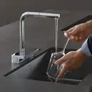 Змішувач для кухні Hansgrohe Aquno Select M81 250 2jet (колір - хром), з витяжним душем  73836000