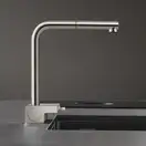 Змішувач для кухні Hansgrohe Aquno Select M81 250 2jet (колір - сталь), з витяжним душем  73836800