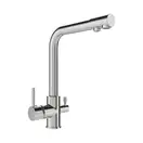 Смеситель для кухни MEXEN DUERO INOX на две воды (MEX-671600-99)