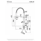 Змішувач для кухні Levante Velvet Black (MV123300BM), Nobili