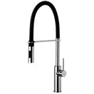 Змішувач для кухні Paffoni Light Professional з поворотним виливом, Mercury Grey (LIG179MGNO)